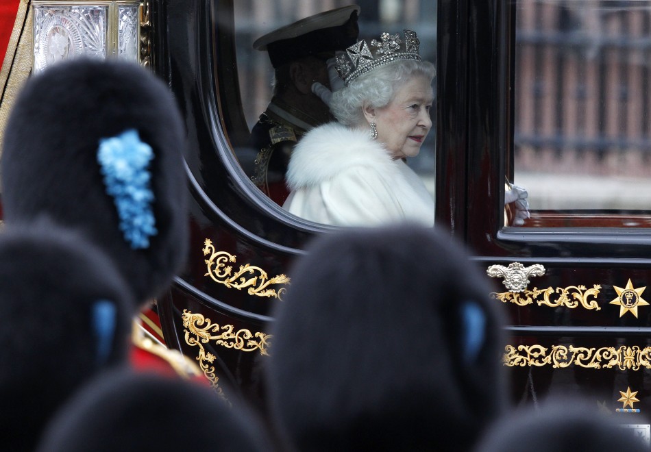 Queen Elizabeth II Addresses at the 2012 State Opening of Parliament
