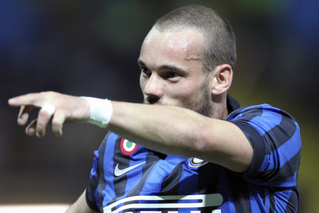 Inter Milan's Wesley Sneijder