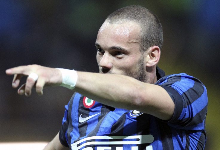 Inter Milan's Wesley Sneijder