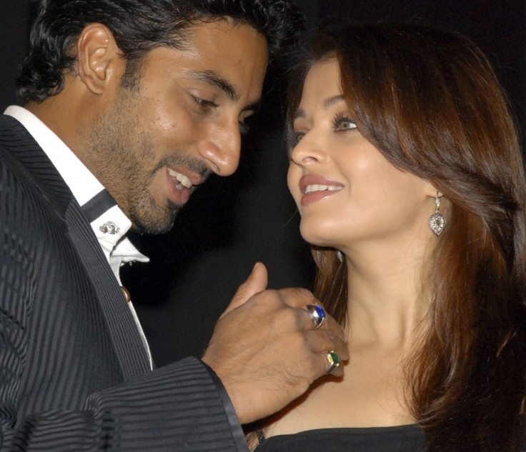 Bollywood actress Aishwarya Rai and her husband, actor Abhishek Bachchan. REUTERS/Manav Manglani