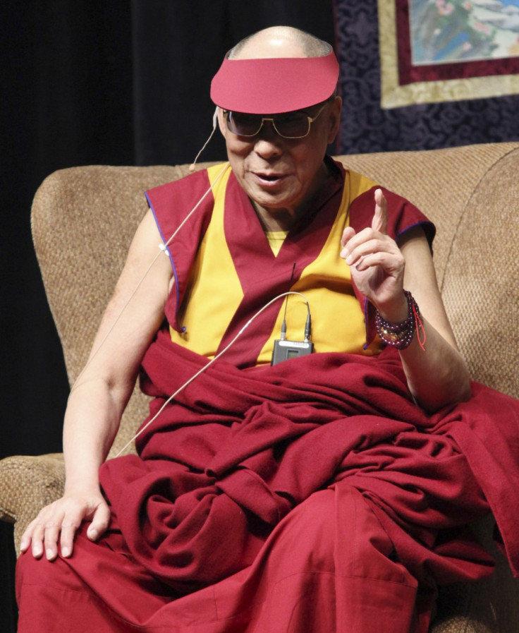 The Dalai Lama  at a public talk in Ottawa
