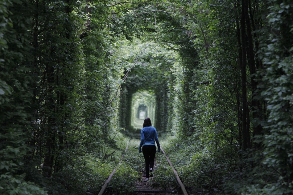 Unused Railway Track in Ukraine Forms Tunnel of Love [PHOTOS]