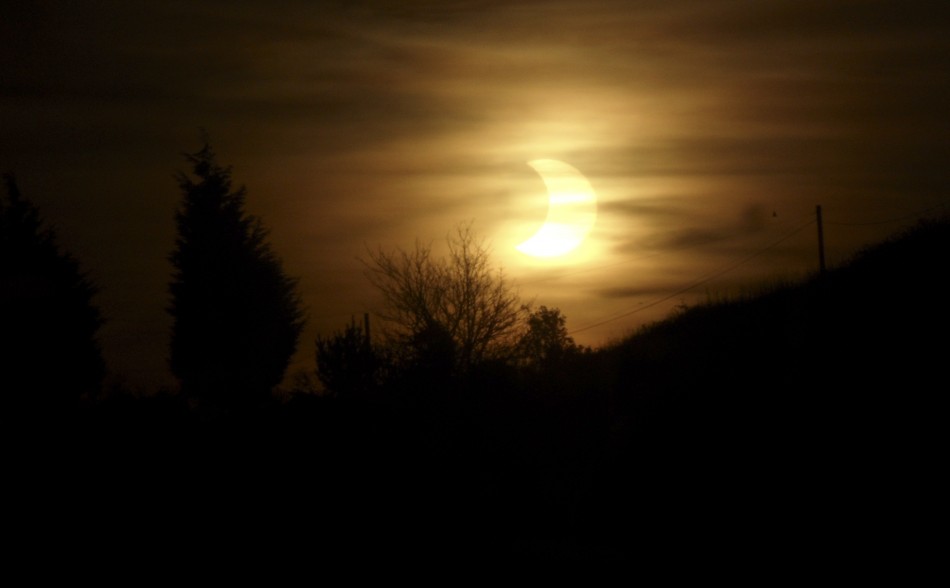 A partial solar eclipse seen in London