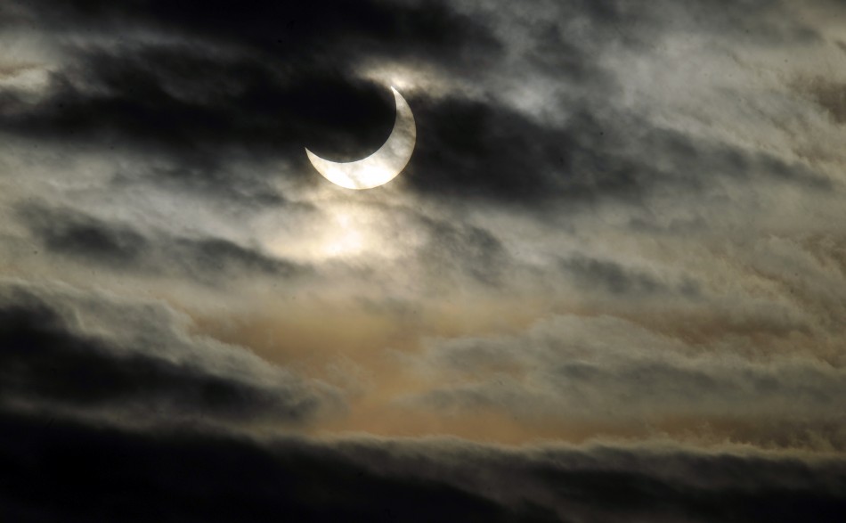 A partial solar eclipse in Milan