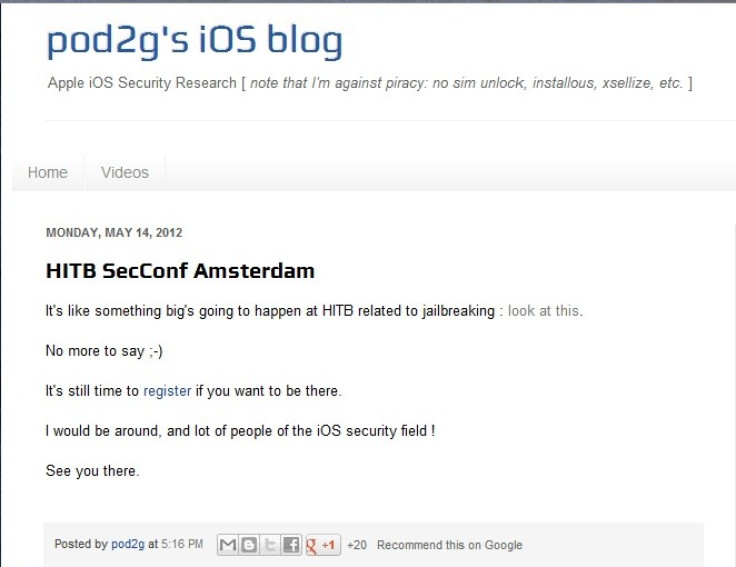 pod2g's iOS blog