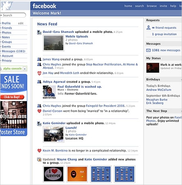 The Many Faces of Facebook September 2006
