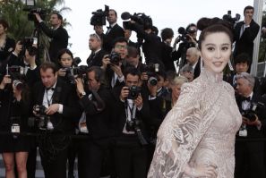 Actress Fan Bing Bing arrives on the red carpet for the screeing of the film De rouille et d'os at the 65th Cannes Film Festival