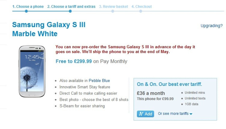 Samsung Galaxy S3 Release Day Deals