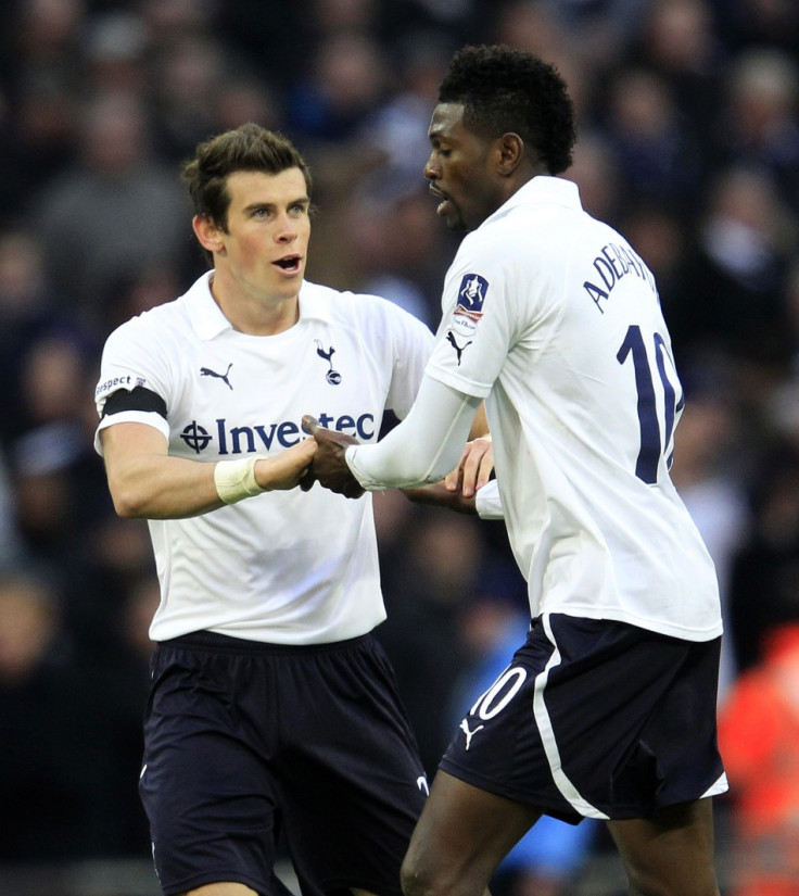 Gareth Bale and Emmanuel Adebayor