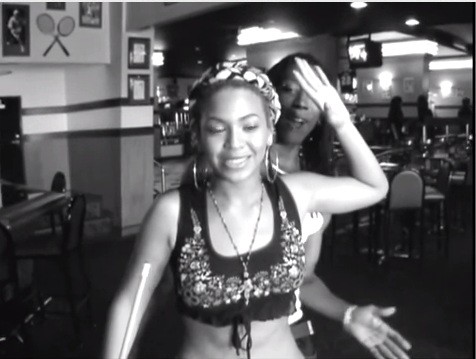 Beyonce playing pool