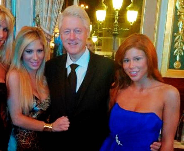 Former Us President Bill Clinton Poses With Two Porn Stars-7390