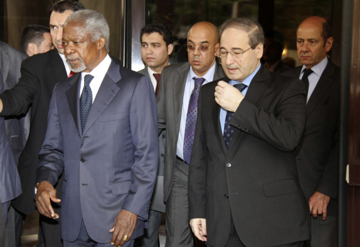 UN-Arab League envoy Kofi Annan departs for meeting with Syrian President Bashar al-Assad in Damascus