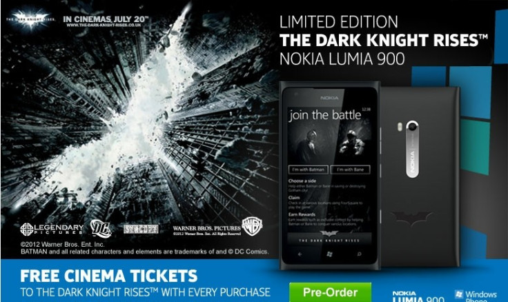 nokia lumia 900 batman limited edition handset