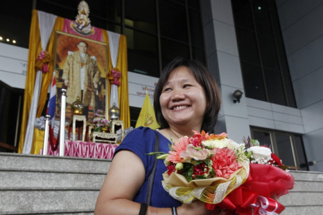 Webmaster Chiranuch Premchaiporn leaves Bangkok Criminal Court after sentencing