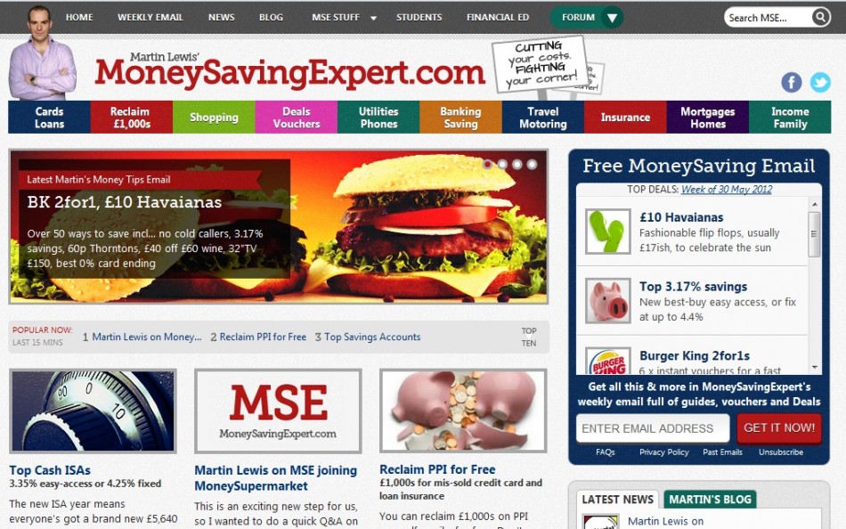 Moneysavingexpert Website Sold By Martin Lewis To Moneysupermarket