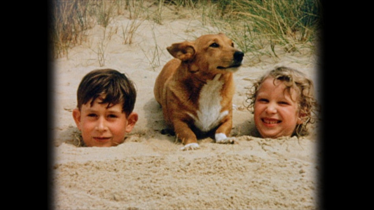 SOLE USE WITH THIS STORY ONLY. COPYRIGHT LAPSES 31.12.12 A young Prince Charles and Princess Anne being buried in the sand at Holkham beach, Norfolk