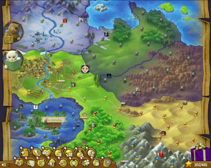 Bubble Witch Saga screen king map