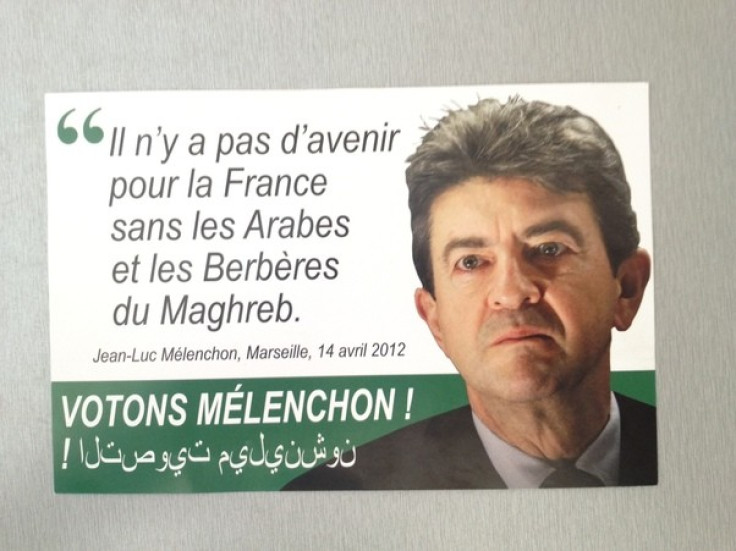 Copy of fake leaflet portraying Jean-Luc Melenchon's political platform