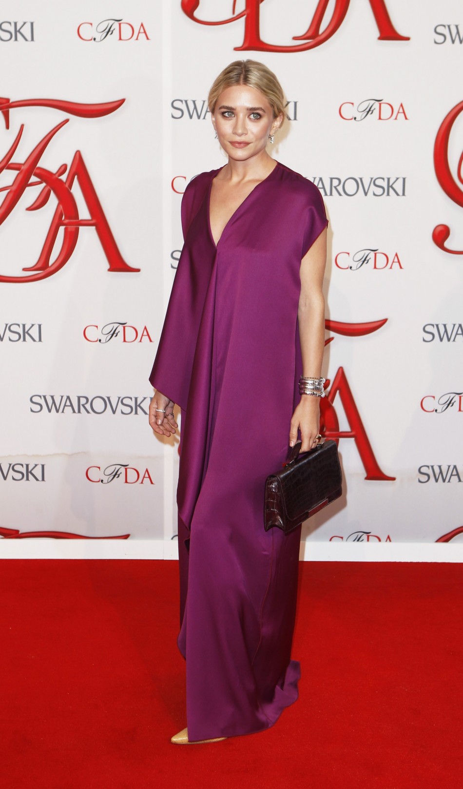 Actress and designer Ashley Olsen arrives to attend the 2012 CFDA Fashion Awards in New York