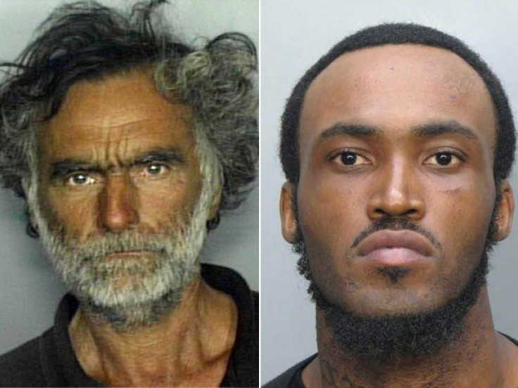 Ronald Poppo (L) had his face chewed off by Rudy Eugene in Miami.