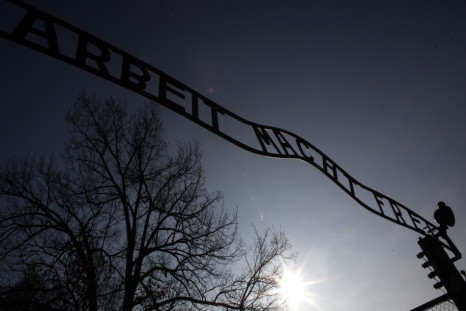 A view of the gate, with the words Work sets you free, at the former Nazi death camp of Auschwitz (Reuters)