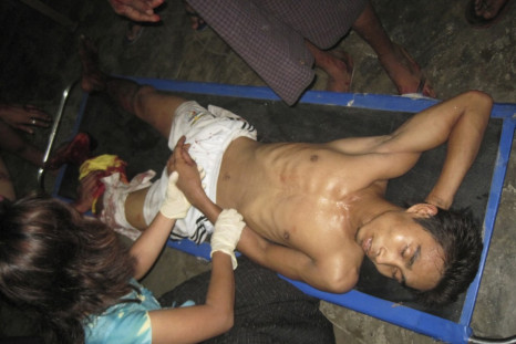 Injured Man At Burma's Sittwe General Hospital