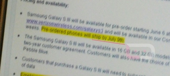 Samsung Galaxy S3 at Verizon: Pre-Order the Smartphone and Keep the Unlimited Data Plan