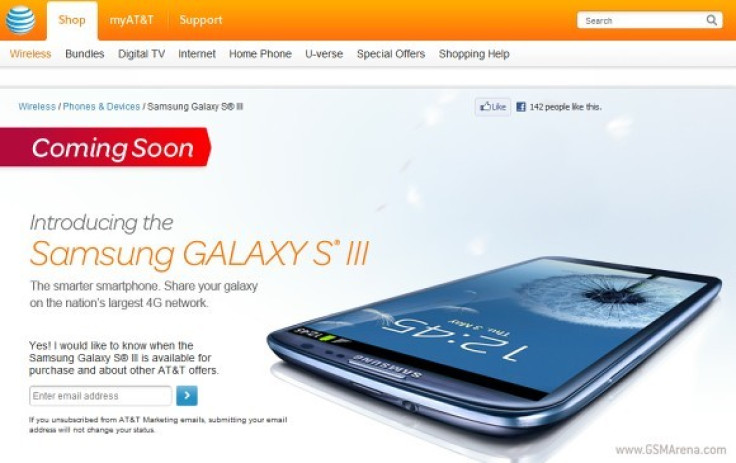 Samsung Galaxy S3 Release on AT