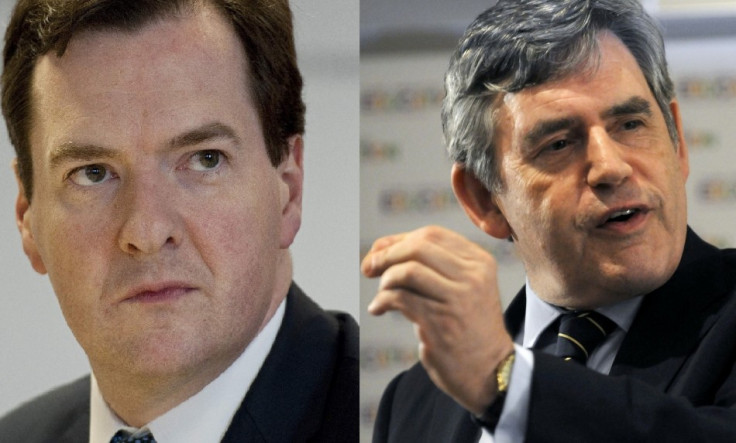 George Osborne Gordon Brown