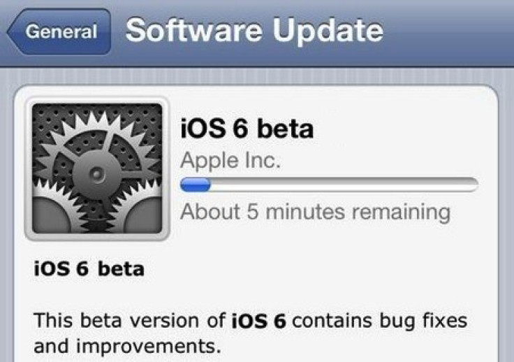 iOS 6 Beta WWDC 2012