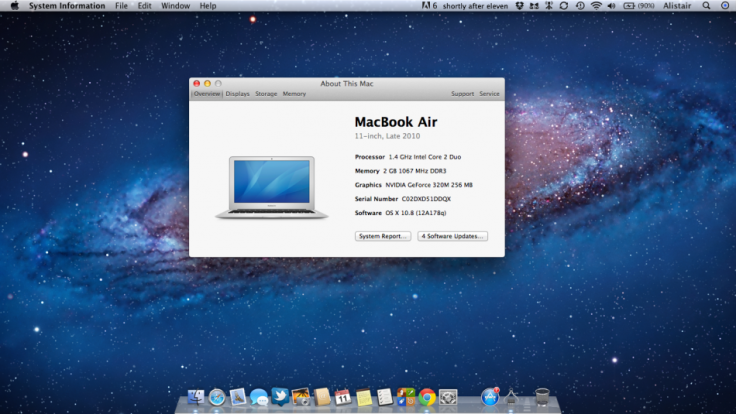 OS X 10.8 Mountain Lion OS X 10.8 Mountain Lion
