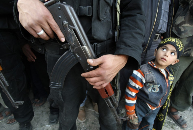 Children attending Islamic Jihad-run kindergarten in Gaza celebrate graduation by wearing army uniforms Children attending Islamic Jihad-run kindergarten in Gaza celebrate graduation by wearing army uniforms