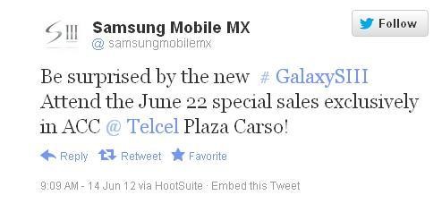 Samsung Galaxy S3: Exclusive Night Sale to be Held by Telcel on 22 June Samsung Galaxy S3: Exclusive Night Sale to be Held by Telcel on 22 June