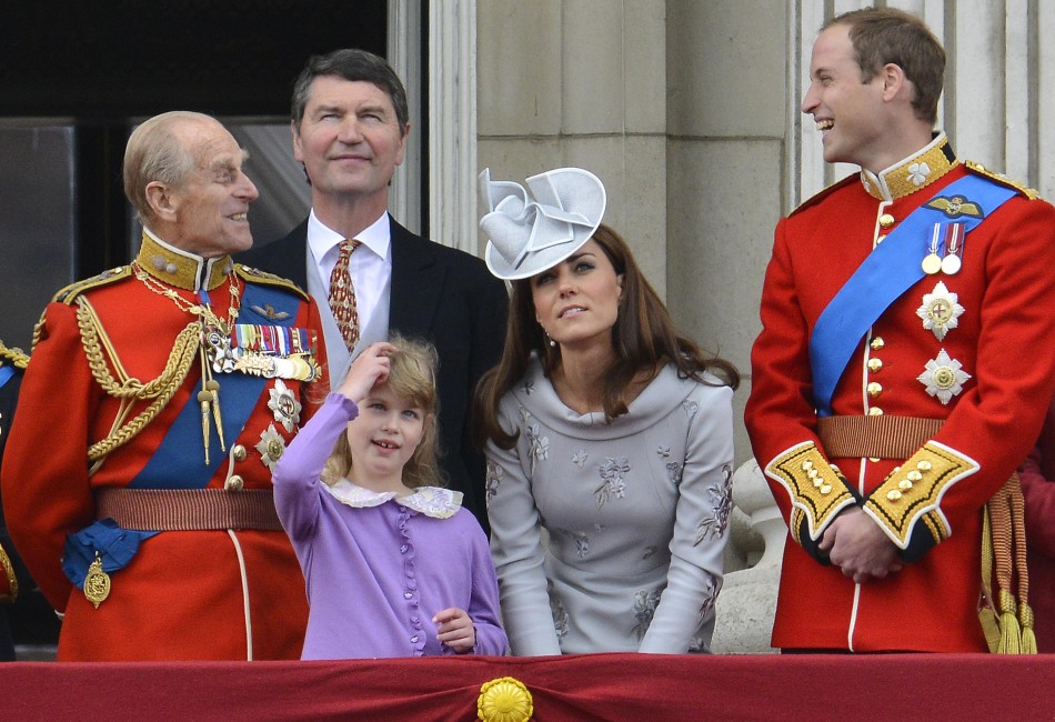 Members of Britain039s Royal family stand on the balcony of Buckingham Palace following the Trooping the Colour ceremony in central London