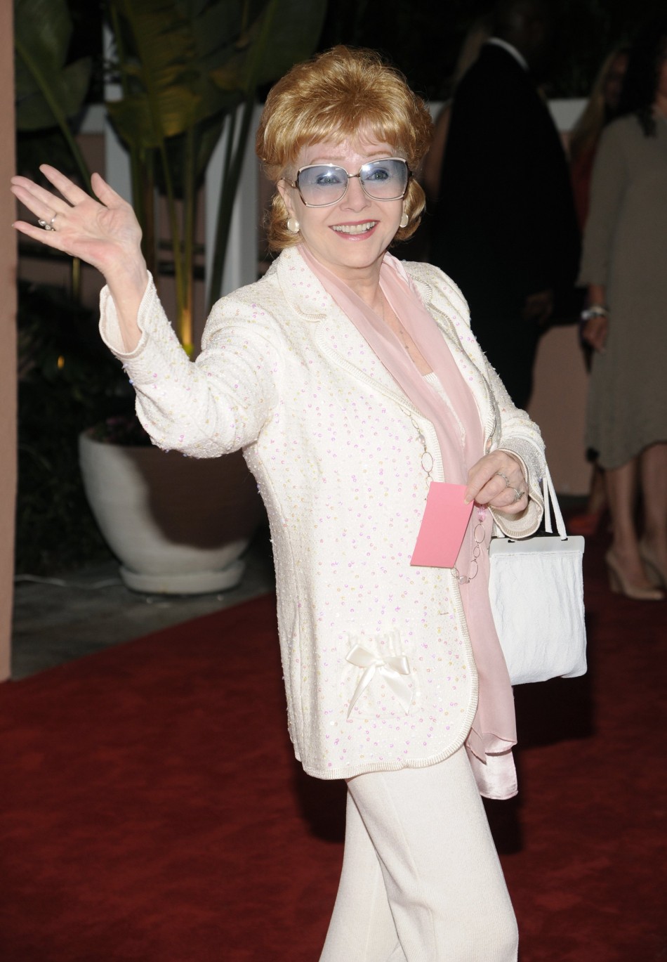 Debbie Reynolds attends the 100th anniversary of The Beverly Hills Hotel in Beverly Hills