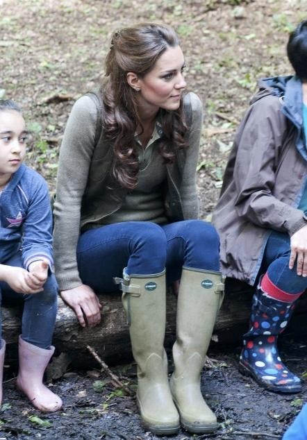 Kate Middleton Spends Time with Kids in Muddy Forest and Answers What Its Like to be Princess