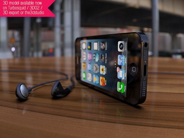 iPhone 5 - Black earphones