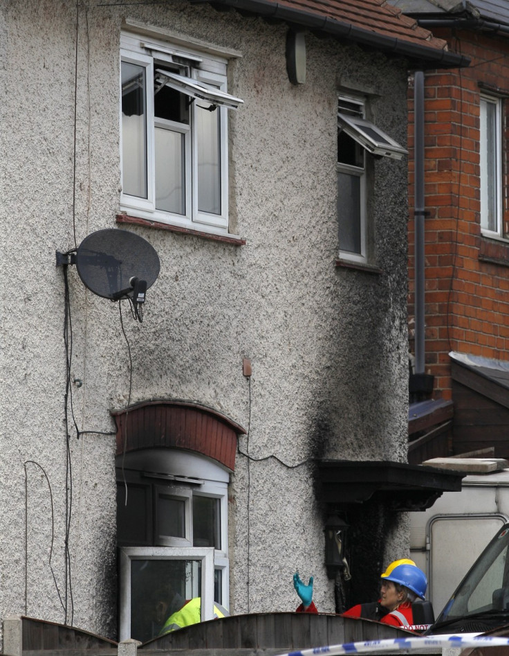 The fire killed six children at a home in Victory Road, Allenton, Derby (Reuters)