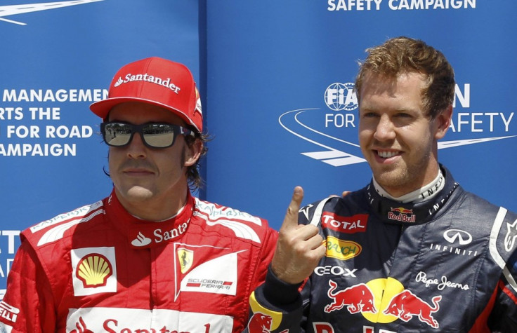 Fernando Alonso and Sebastian Vettel