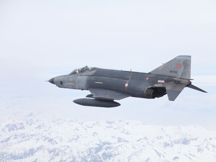 A Turkish military F-4 aircraft