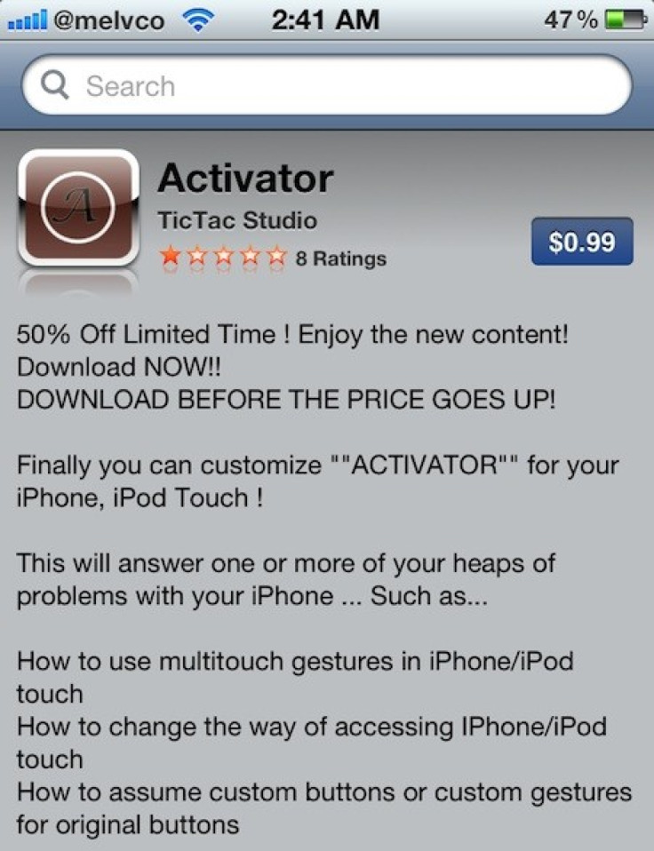 Fake Activator App Hits App Store