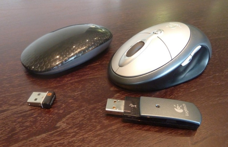 Logitech m600 Touch Mouse Review side by side old mouse dongle