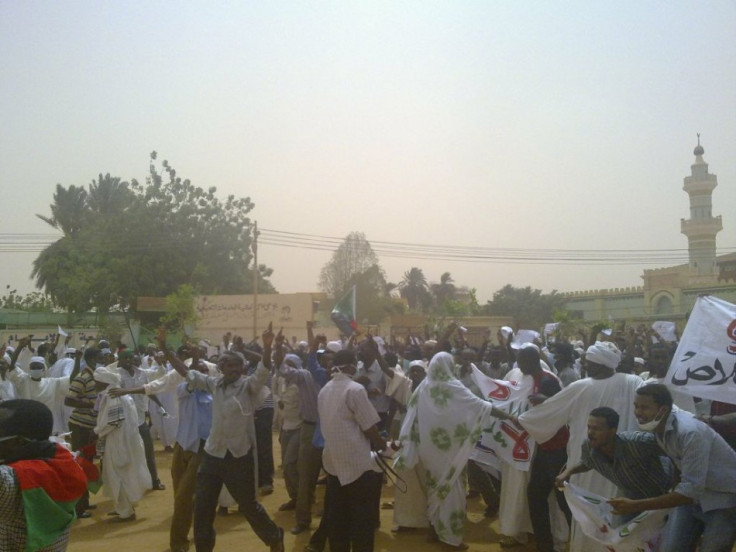 Protesters in Sudan