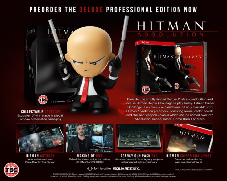Hitman Absolution Deluxe Professional Edition Agent 47 vinyl statue art book making of DVD Agency Gun-Pack DLC