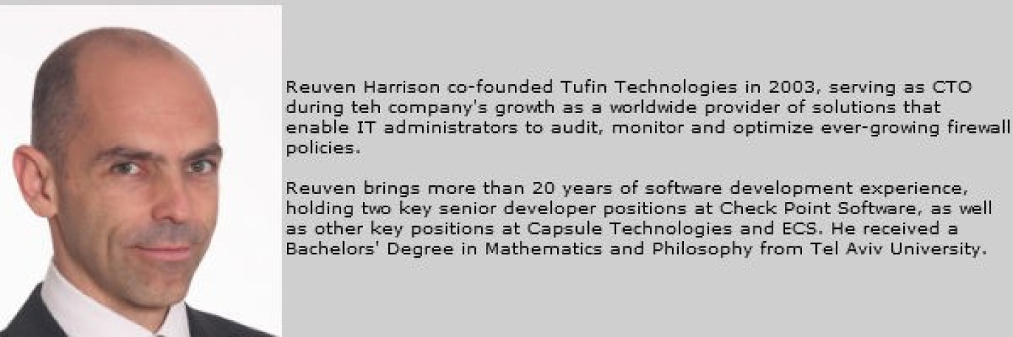 Reuven Harrison Tufin Technologies