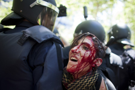 Madrid cuts protest violence