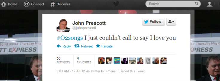 John Prescott O2songs o2 service outage