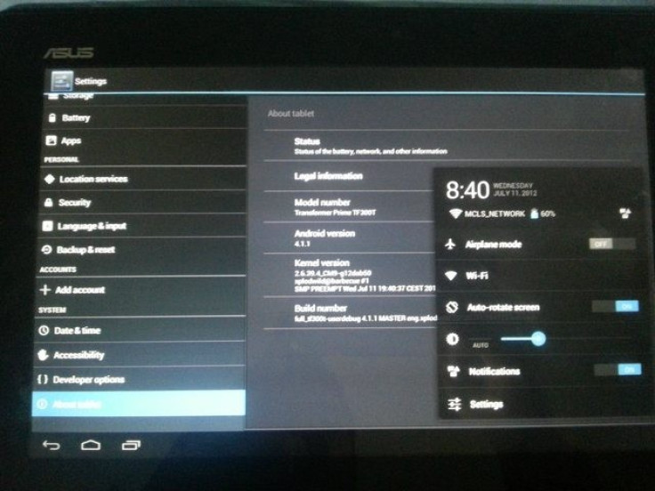 Thanks to, an XDA Recognised Developer XpLoDWilD who has managed to port the Jelly Bean on the Asus Transformer Pad TF300T.