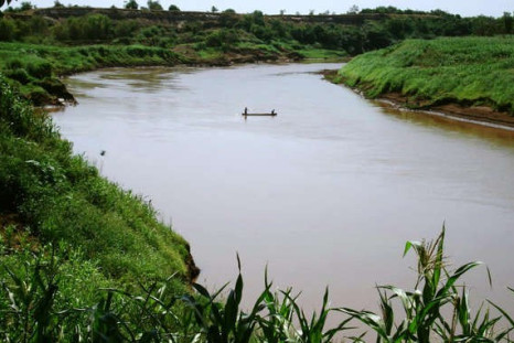 Omo River, Ethiopia, over which the controversial Gibe III dam is under construction.