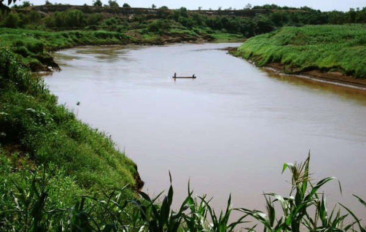 Omo River, Ethiopia, over which the controversial Gibe III dam is under construction.